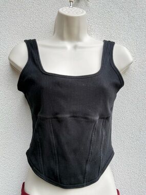 VS PINK Black Women's Casual Corset Top